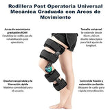 SEVEN MINE Férula para Rodilla Post Operatoria Estroboscópica RANGO DE MOVIMIENTO ROM | Alcance Telescópico de Movimiento Para Cirugías Post Operatorias Rodillera Ortopédica