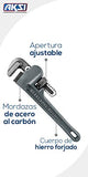 LLAVE PARA TUBO - AJUSTABLE - STILSON - MAXTOOL - LIGERA (18") Para plomería, talleres, mecánica automotriz e industria, ajustable y usada para apretar, aflojar o ajustar. Esta llave tiene gran versatilidad de ajuste de las dimensiones de la boca