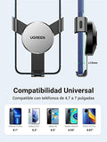 UGREEN Soporte Celular Auto por Gravedad para Ventilación, Porta Base Celular para Automóvil, Car Phone Holder Compatible con Celular de 4.7''-7'', como iPhone 14 13 12 Pro MAX, Galaxy S23 S22, Gris