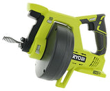 Ryobi P4001 One+ 18 V barrena de drenaje de iones de litio todo en uno de 25 pies para fregaderos o inodoros (batería no incluida, solo herramienta eléctrica)