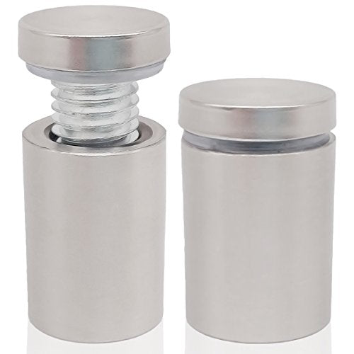 Lantee - Tornillos de separación de 3/4 x 1-5/8 pulgadas, 20 piezas de acero inoxidable de 19 x 40 mm, pernos de montaje para letreros de vidrio