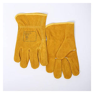 PRMAL Soldador Spot Controladores/Guantes mecánicos Guantes de Trabajo de Cuero de Piel de Vaca 25 cm (10") Longitud TIGNO Guantes de Soldadura Peso Ligero y ampliamente Utilizado