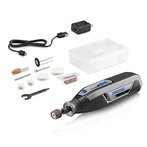 Dremel Lite 7760 N/10 - Herramienta giratoria inalámbrica de iones de litio de 4 V, velocidad variable, multiusos, carga USB, fácil cambio de accesorios, perfecto para bricolaje ligero y manualidades