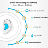 Tapones de Oídos de Dormir, PUBUNUS 12 Unidad Tapones de Oídos de Silicona Moldeables Reutilizables Tapones Auditivos de Cancelación Ruido Bloqueo Sonido 32dB con Caja, para Dormir en Caso de Ronquidos, Nadar, Viajar, Conciertos, Trabajar, Estudiar (12 Un