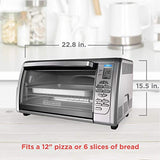 Black & Decker CTO6335S Stainless Steel Countertop Convection Oven, Silver