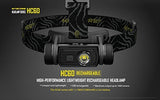 Nitecore HC60 Rechargeable LED Headlamp 1000 Lumens with Eco-Sensa Premium Lithium CR123A Batteries & Car & Wall Adapter