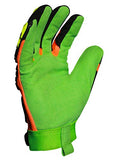 Ironclad Guantes de impacto, S, naranja/verde, PR (LPI-CC5-02-S)