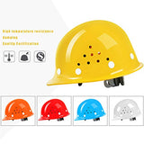 HARDHAT Casco Resistente, Casco FRP: DiseñO De Malla Transpirable, Casco De Seguridad De ConstruccióN con Sistema De SuspensióN Ajustable De 4 Puntos.