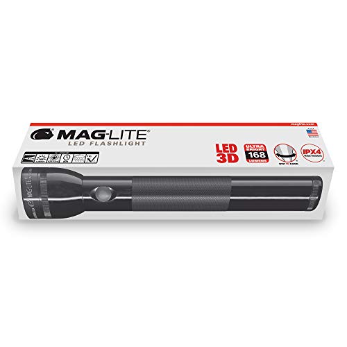 MagLite Linterna LED de 3 Celdas D en Caja de exhibición, Color Negro