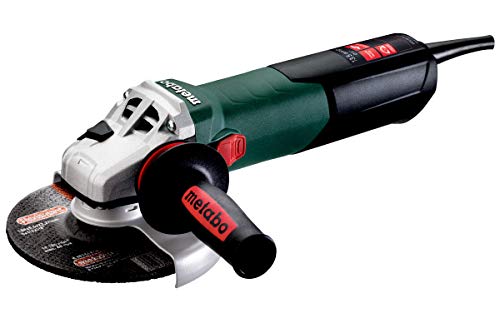 Metabo - Amoladora de ángulo de velocidad variable de 6 pulgadas - 2, 000 - 7, 600 RPM - 13,5 Amp W/electrónica, alto par, bloqueo (600563420 15-150 HT), molinillos de renovación de hormigón/kits de preparación de superficies/corte