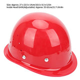 Casco de Protección Industrial, Casco Ajustable, Gorro de Protección para la Cabeza para Obras de Ingeniería Energética, Anticolisión Y Anticolisión, Rojo