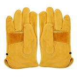 Guantes a prueba de calor, guantes de soldadura de cuero Doble capa corta CALOR DE CALOR DE PROTECCIÓN Guantes de estufa XL 1 Pair, guantes resistentes a los cortes