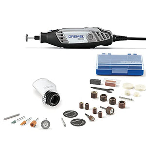 Dremel 3000-1/25 Kit de Perforadora de Velocidad Variable de 120 Voltios con un Acoplamiento y 25 Accesorios