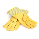 Guantes criogénicos Guantes de trabajo de cuero Resistentes al frío Guantes cálidos de invierno Resistente al viento Impermeable Puño largo Nitrógeno líquido Protección para las manos Unisex