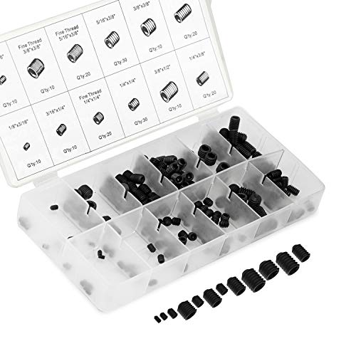 Neiko® 50484A Hex/Allen Head Socket Screw Assortment, Steel | 200-Piece Set