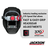 Jackson Safety Casco de soldadura, 46101 – Filtro digital de oscurecimiento automático, ligera máscara protectora para soldador con carcasa ligera HLX100 para hombres y mujeres, tamaño universal, diseño de estrellas y cicatrices