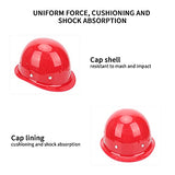 Casco de Protección Industrial, Casco Ajustable, Gorro de Protección para la Cabeza para Obras de Ingeniería Energética, Anticolisión Y Anticolisión, Rojo