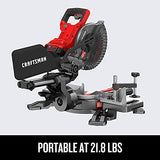 CRAFTSMAN V20 - Kit de sierra ingletadora deslizante de 7-1/4 pulgadas, inalámbrico (CMCS714M1)