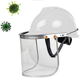 Casco de seguridad de visera, protección de visera resistente a fluidos contra salpicaduras y salpicaduras, para laboratorio, hogar, uso de cocina Agua Polvo Niebla Seguridad de prevención de visera,C