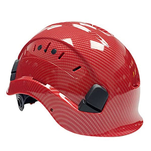 LINGOSHUN Casco de Seguridad Industrial Anti-Impacto Casco Protector al Aire Libre Ajustable para Escalada de Construcción/Red/Polished