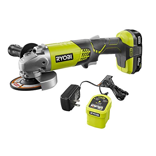 RYOBI 18 ONE+ 18 V inalámbrico 4-1/2 pulgadas Kit de amoladora angular