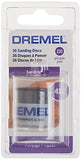 Dremel 412 Disco de Lija Grano 220 Mediano, 36 Piezas