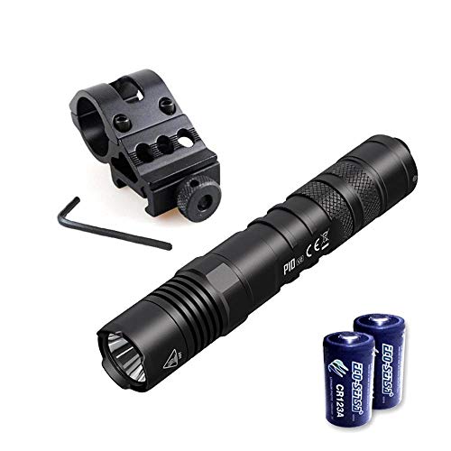 Combo: linterna nitecore p10 v2 -1100 lúmenes -cree xp-l2 v6 led con montaje offset +2 baterías eco-sensa gratuitas