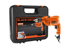 BLACK+DECKER Taladro Rotomartillo 3/8 Pulgadas 550W TP550K-B3