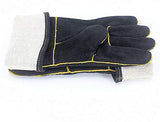 QQX Guantes de Soldador de Estilo Deportivo 16 IN Guantes Largos, Seguros y duraderos, Guantes de Soldadura Resistentes al Calor, Mitones for soldadores/Chimenea/Camping/Cocina/Jardinería