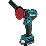 Makita VP01R1 12 V max CXT® Litio-Ion sin escobillas, 3 pulgadas Pulidora/Kit de lijadora de 2 pulgadas (2,0 Ah)