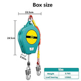 LIUXIN Dispositivo Equipos Retractil Anticaídas, Retractil Cuerda Anticaidas Herramientas para Trabajos Aéreos, Personal Dispositivos de Protección para Techos y Construcción 5m