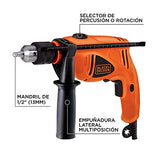 BLACK+DECKER Rotomartillo 1/2 Pulgadas 550W VVR Botón Giratorio HD500 B3