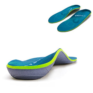 Plantilla ortopédica para el talón con soporte de arco plano para fascitis plantar para hombres y mujeres, plantilla deportiva de absorción de impactos, Verde Armada (ArmyGreen), MEN (8-8 1/2) | WOMEN (10-10 1/2) --270MM-10.63"