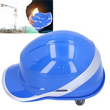 Casco de Seguridad Casco Ajustable Anti-rotura Azul con Franja Reflectante para Obras de Ingeniería de Energía