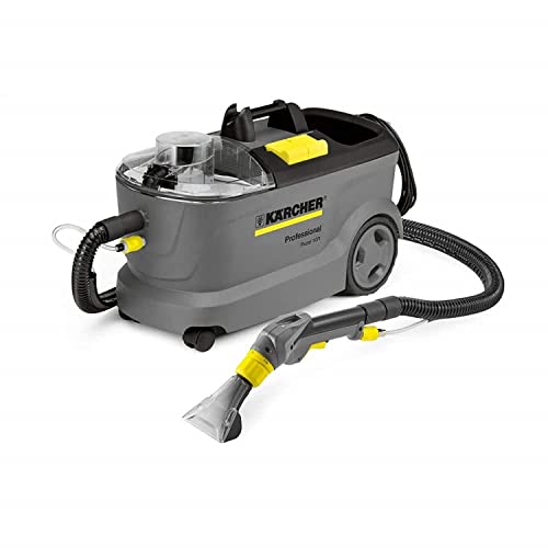 Kärcher Puzzi 10/1 Drum Vacuum Cleaner 1250W Negro, Amarillo - Aspiradora (1250 W, Aspiradora de Tambor, Negro, Amarillo, Agua, Húmedo, Profesional)