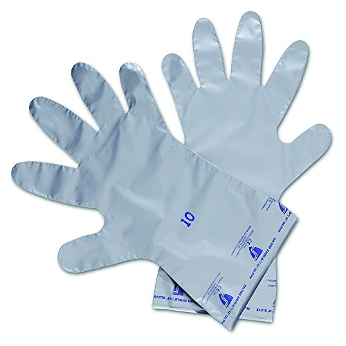 North by Honeywell Silver Shield - Guantes de PV/EVOH resistentes a los productos químicos de 14.5 pulgadas, 2.7 mil, talla 9 (RWS-57039)