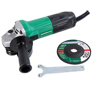 Metabo HPT Amoladora angular, 4-1/2 pulgadas, motor de 5.1 amperios, diámetro de agarre pequeño, 4 libras (G12SS2)