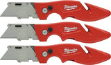 Milwaukee 48-22-1901F Fastback Flip Open Utility Knife Set (3 Pack)