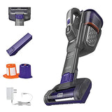 BLACK + DECKER Furbuster Aspiradora de Mano para Mascotas, sin Cable, AdvancedClean+, Gris (HHVK515JP07)