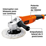 BLACK+DECKER Pulidora Profesional 7 Pulgadas 1300W WP1500K-B3