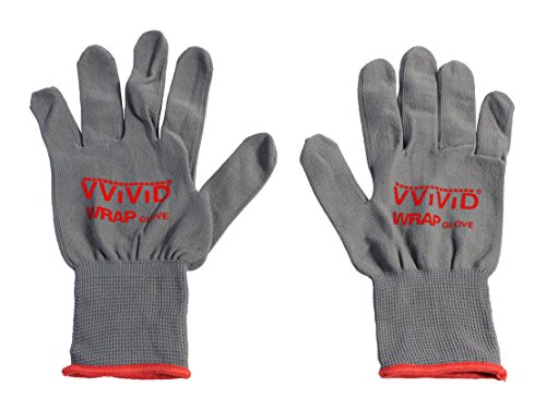 VViViD Par de guantes aplicadores antiestáticos de vinilo profesional gris (6 guantes (3 pares)