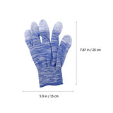 Wakauto 24 Pares de Guantes de Dedos Recubiertos de PU Guantes sin Patines Guantes Antiestáticos Guantes de Jardinería Guantes de Protección de Mano de Obra.