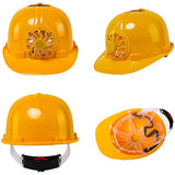 LINGOSHUN Casco de Seguridad Industrial,Casco de Seguridad al Aire Libre con Ventilador de Energía Solar,Gorra Protectora de Construcción/Yellow / 1 PCS