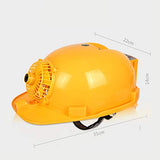 LSX - Casco Casco de seguridad: ventilación de verano, tapa de refrigeración, antivibración, iluminación recargable con energía móvil, construcción, doble fuente de alimentación, ventilador solar somb