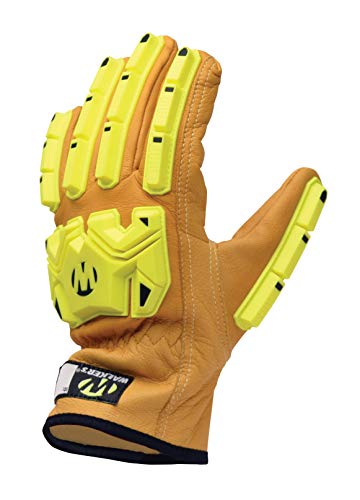 Walker's Juego Oído Guantes Piel de Cabra Impacto/Corte Guante - SM