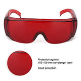 Gafas láser Gafas de seguridad Accesorio industrial Gafas protectoras Luz roja Longitud de onda 650 Luz azul 445 Luz azul púrpura 405 nm para filtro de luz(rojo)