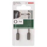 Bosch 2609255931 - Juego de puntas Torx (25 mm, T8, 2 unidades)