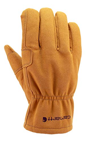 Carhartt Guante de trabajo de cuero para hombre, Marrón, Large (Pack of 1)