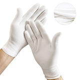 Guantes de algodón blanco Serve Clean 12 pares (24 piezas) hidratantes, inspección, cosméticos, eccemas, monedas/joyas.