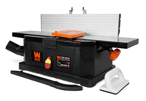 WEN 6559 6 pulgadas 10 Amp con cable Benchtop Jointer con bolsa de filtro y escala de profundidad